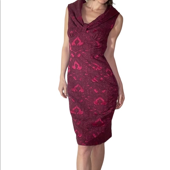 Anya Ponorovskaya $1300 Originally!! Brocade Dress - Picture 8 of 15